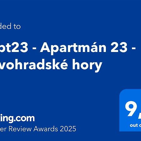 #Apt23 - Apartman 23 - Novohradske Hory Benesov nad Cernou Exterior foto